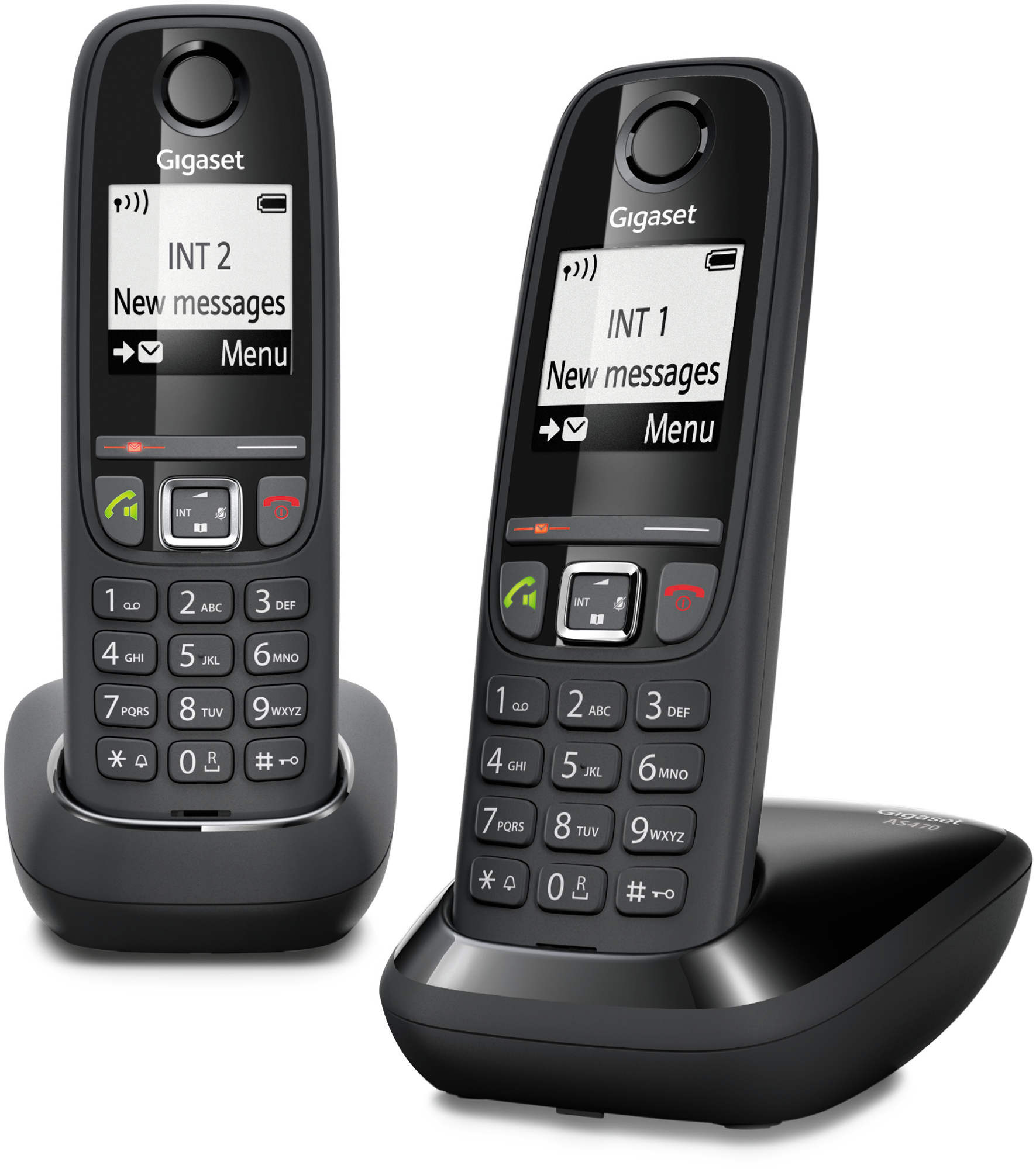 Téléphone fixe sans fil Duo avec répondeur - A170A - Noir GIGASET : le téléphone  fixe à Prix Carrefour